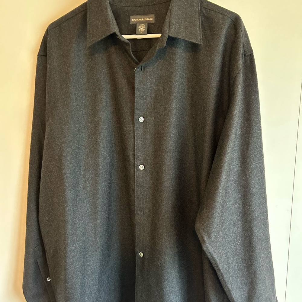 Banana Republic Charcoal Wool Shirt